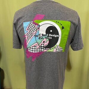 Town & Country Pearl City Hawaii T&C Men's Gray T Shirt Medium Cotton Polyester